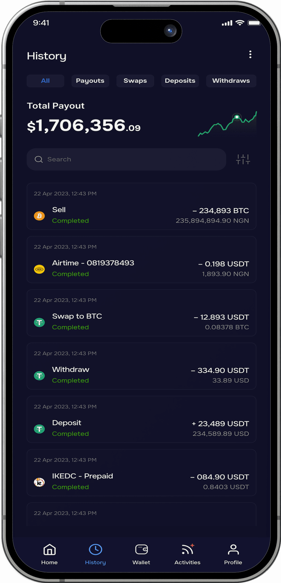 Nazza App HomeScreen